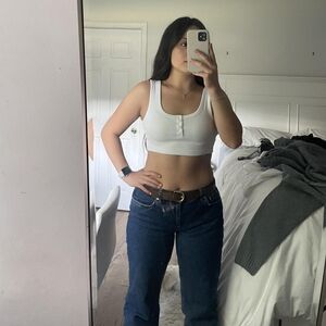 Cotton On Women's White Crop-top
